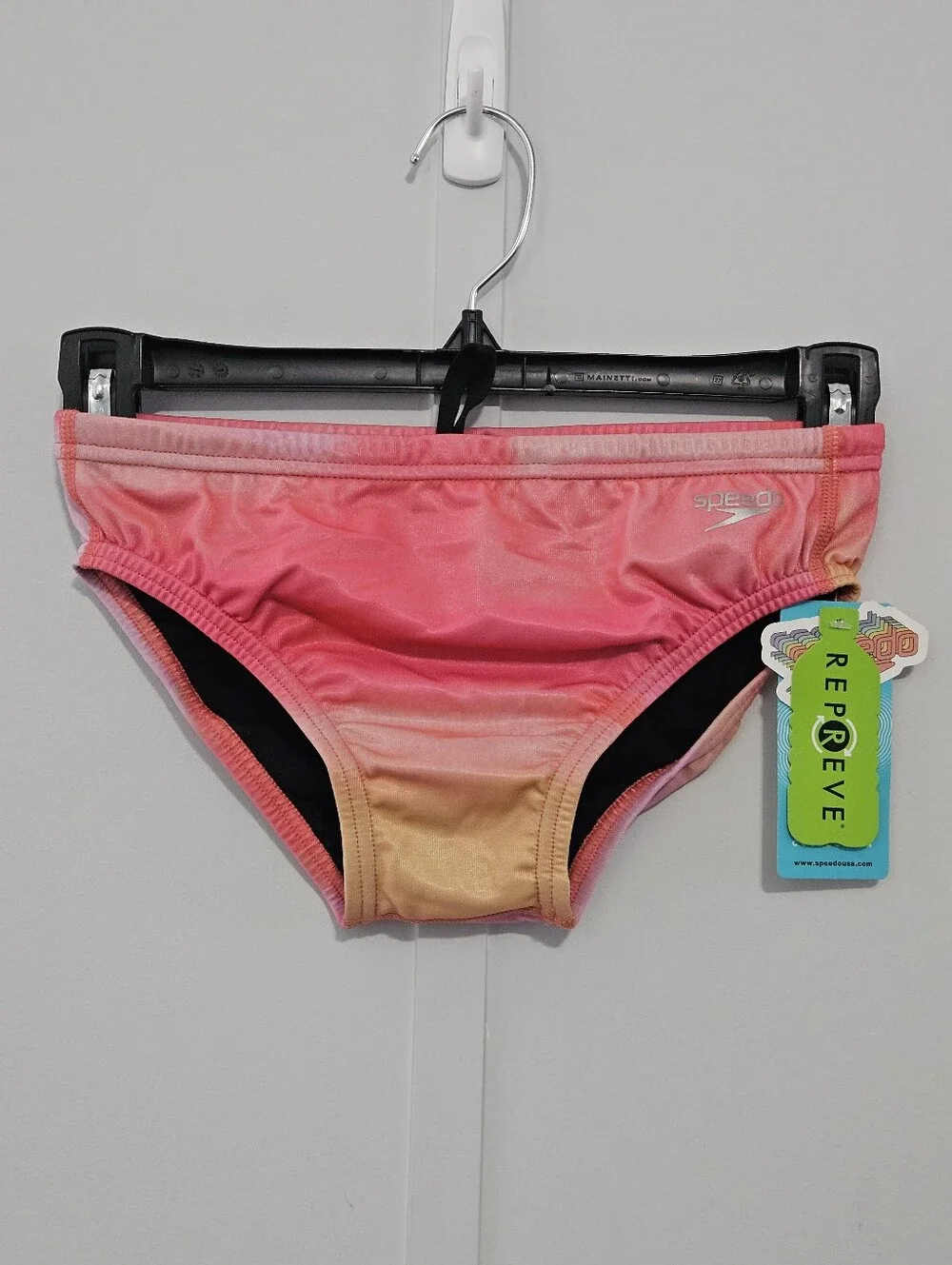 Speedo Eco Endurance Size 28 Boys Mens Swim Trunks with Elastic Drawstring Waist